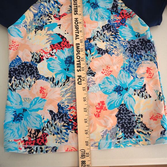 Athleta Girl Swim Rash Guards Youth Size XL/14 Lot of 2 Floral Multi Color - Picture 8 of 14